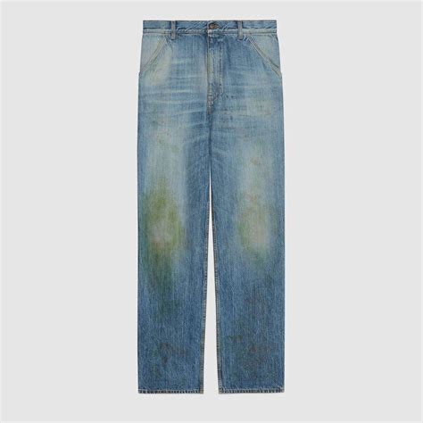 gucci grass stained|Gucci is selling denim overalls with grass 'stain effect' for $1,400.